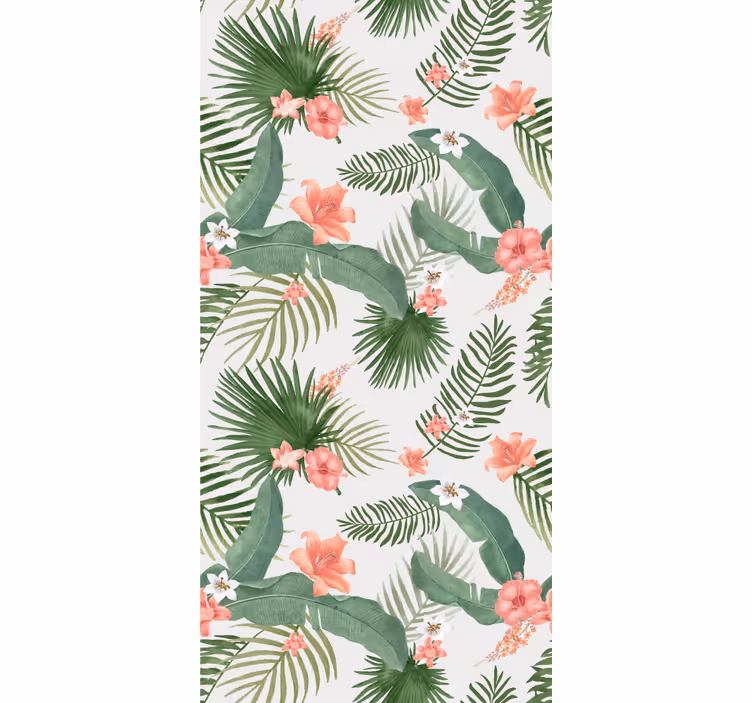 Behang kinderkamer hollywood-regency plantenpatroon - TenStickers