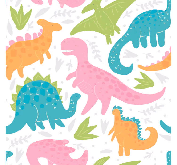 Behang kinderkamer in pastelkleuren - TenStickers