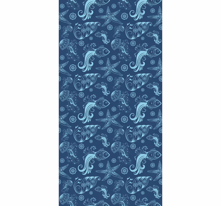 Behang kinderkamer oceaan fauna patroon - TenStickers