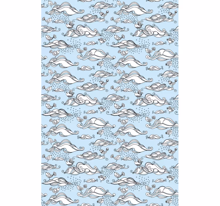 Behang kinderkamer maritiem dierenpanorama - TenStickers