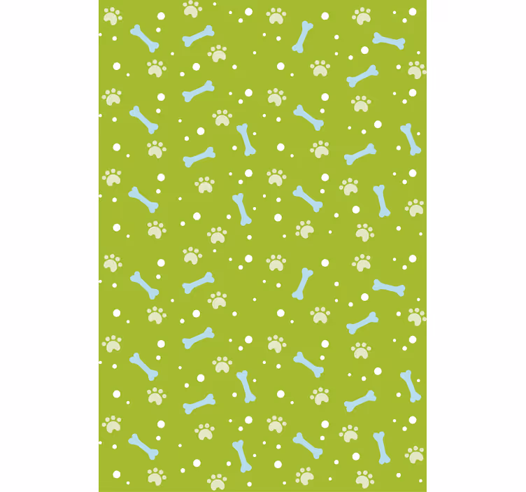 Behang kinderkamer met pootafdrukken patroon - TenStickers
