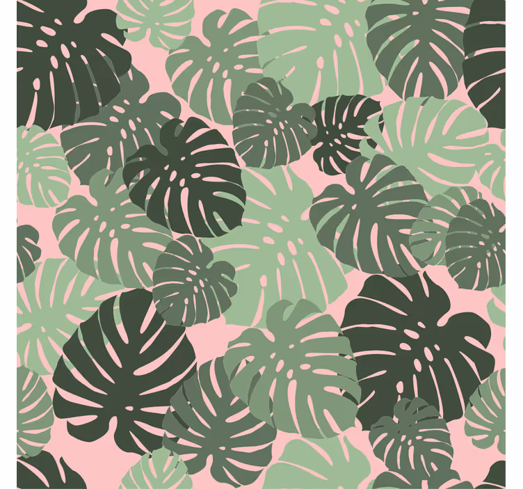 Behang gang tropisch monstera patroon - TenStickers