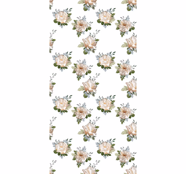 Behang gang delicaat wit arrangement - TenStickers