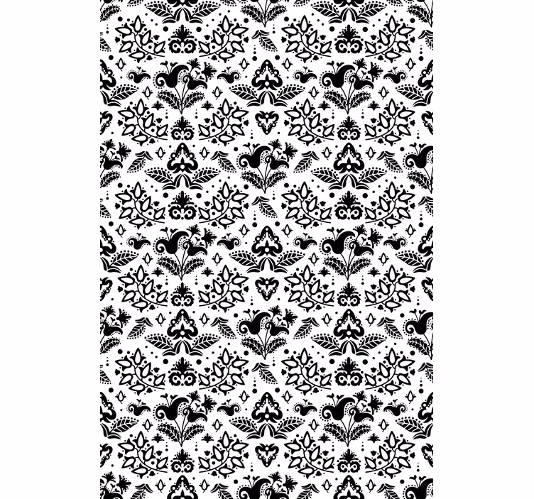 Behang gang elegante bloemmotieven - TenStickers