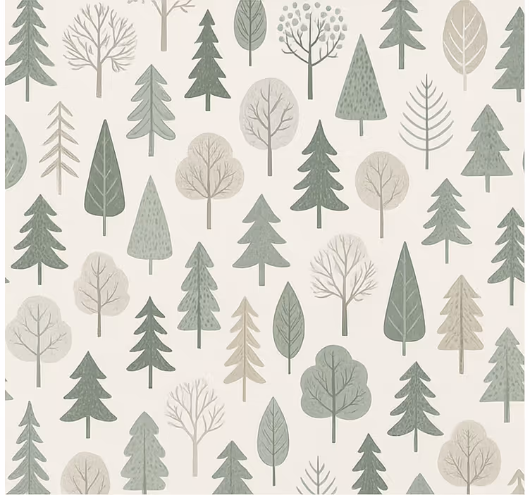Behang scandinavië rustgevend scandinavisch bos - TenStickers
