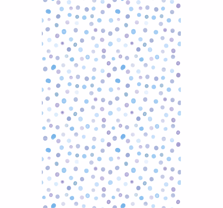 Behang print blauwe tinten stippenpatroon - TenStickers