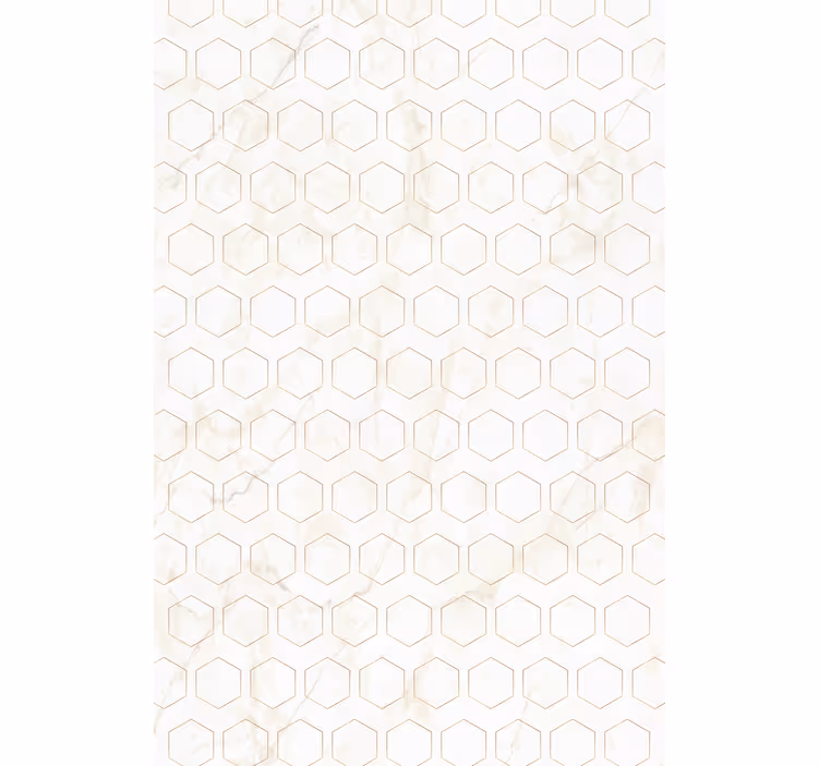 Behang print geometrisch hexagonaal patroon - TenStickers