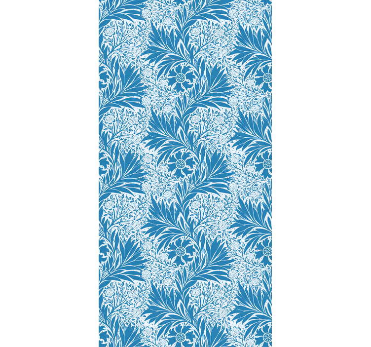 Klassiek behang blauwe victoriaanse stijl - TenStickers