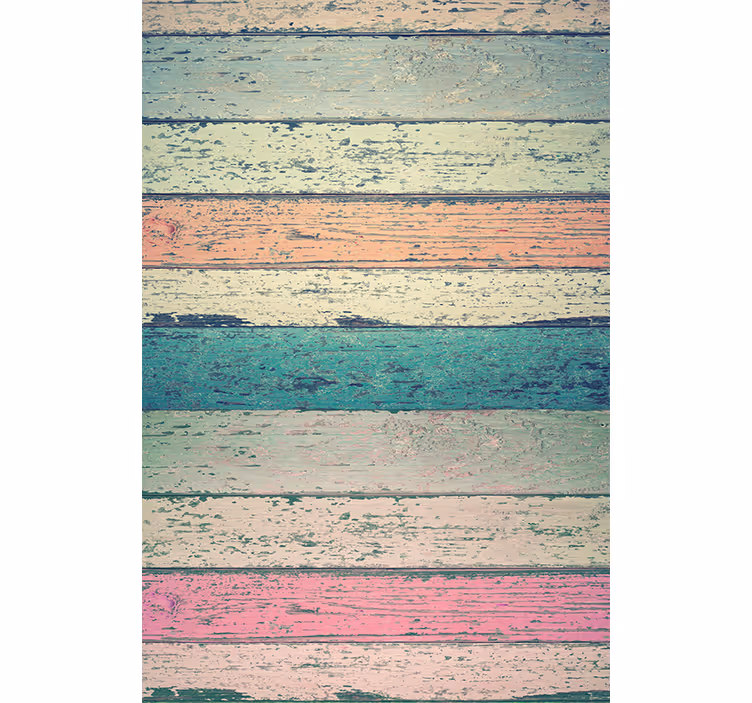 Rustiek behang oud licht hout - TenStickers