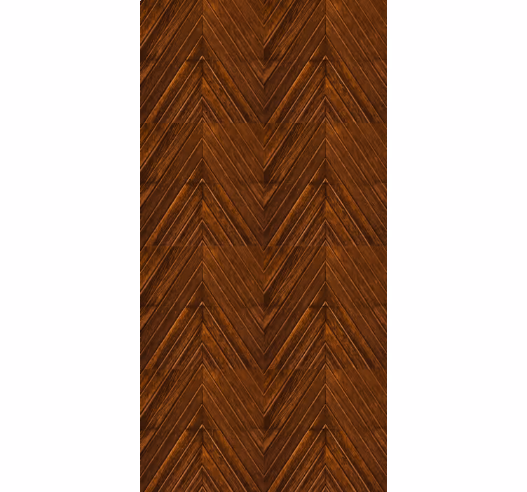 Rustiek behang chevron houten patroon - TenStickers