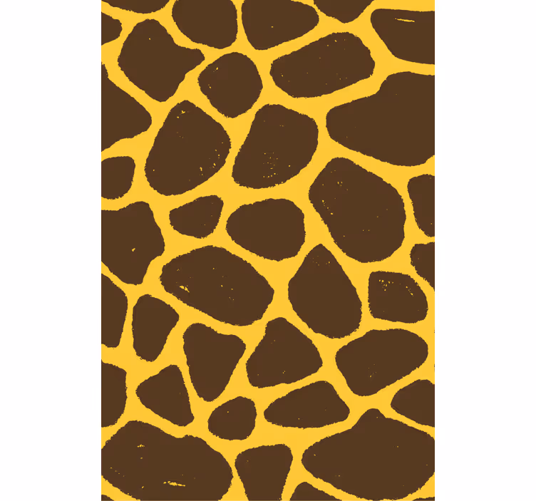 Woonkamer behang giraffeprint - TenStickers