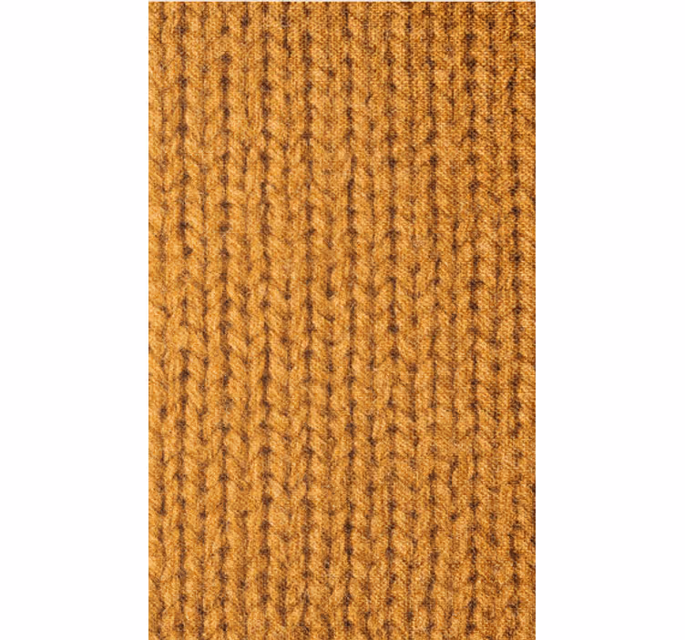 Woonkamer behang oranje imitatie van natuurlijke vezels - TenStickers