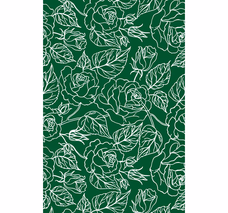 Woonkamer behang graceful botanische schikking - TenStickers