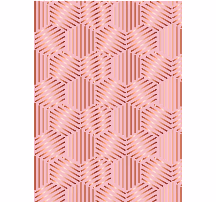 Woonkamer behang geometrische indeling - TenStickers