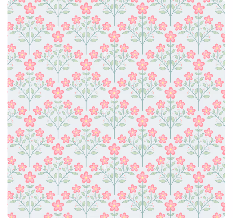 Tegels behang bloemige kleine tegel - TenStickers