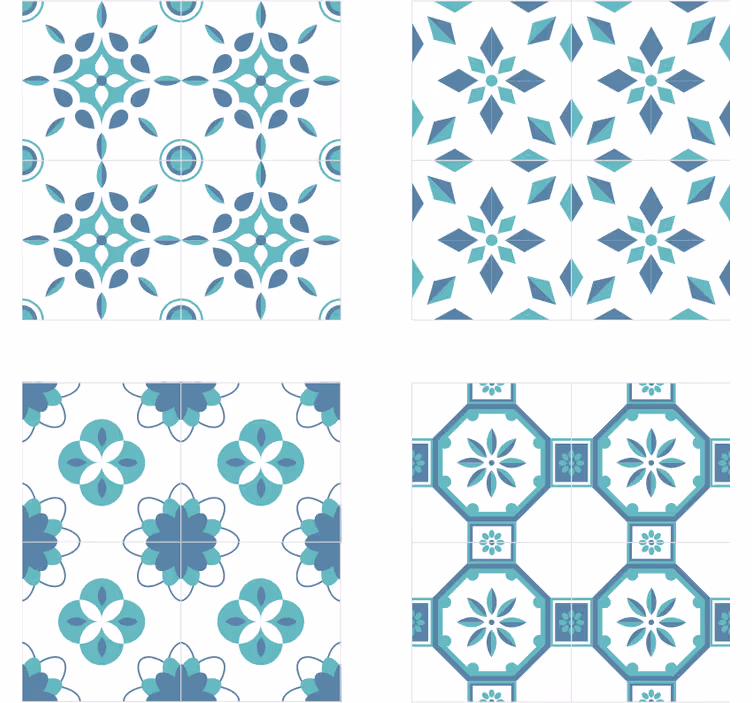 Tegels behang elegante tegels - TenStickers