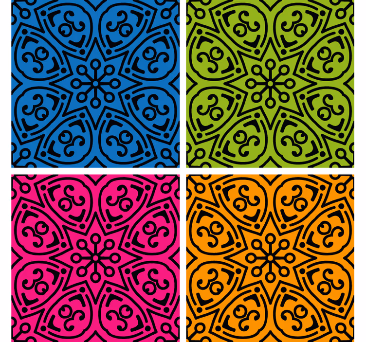 Tegels behang mandala patronen - TenStickers