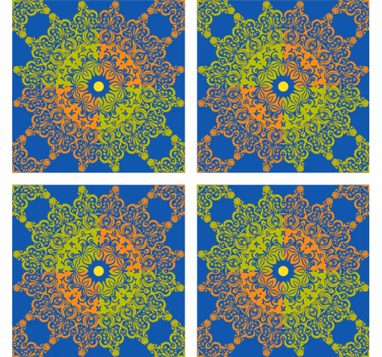 Tegels behang kleurrijk mandala patroon - TenStickers