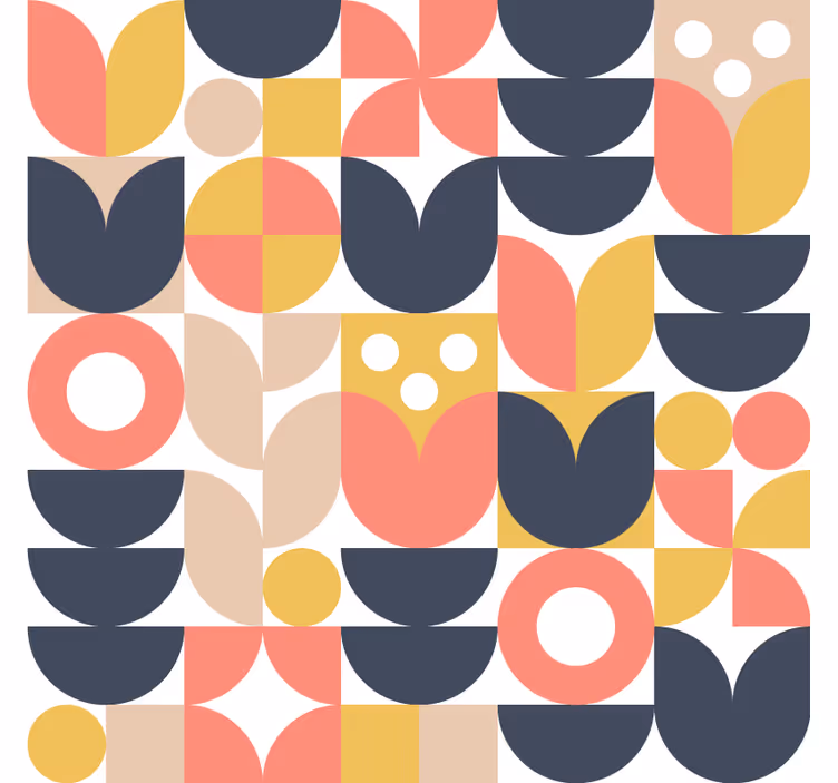 Behang scandinavië geometrische noordse patronen - TenStickers