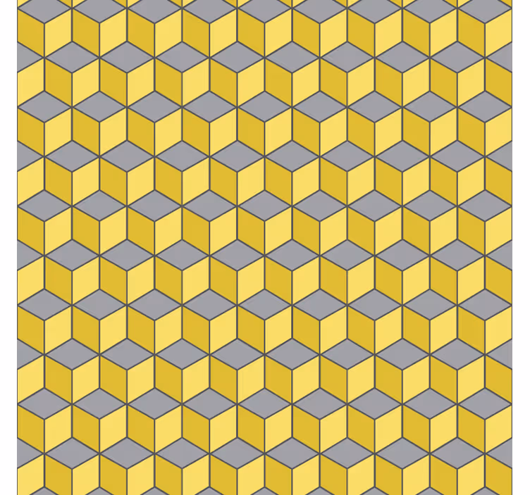 Geometrisch behang pantone vierkanten - TenStickers
