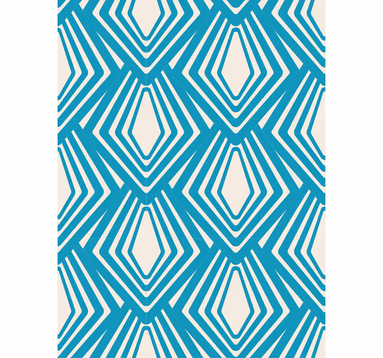 Geometrisch behang diamantpatroon - TenStickers