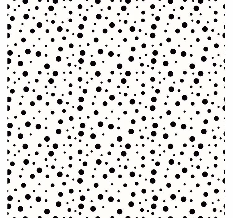 Geometrisch behang monochroom stippenpatroon - TenStickers