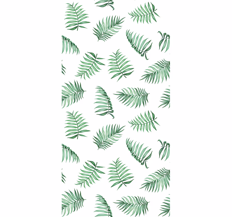 Bomen behang groene palmbladeren - TenStickers