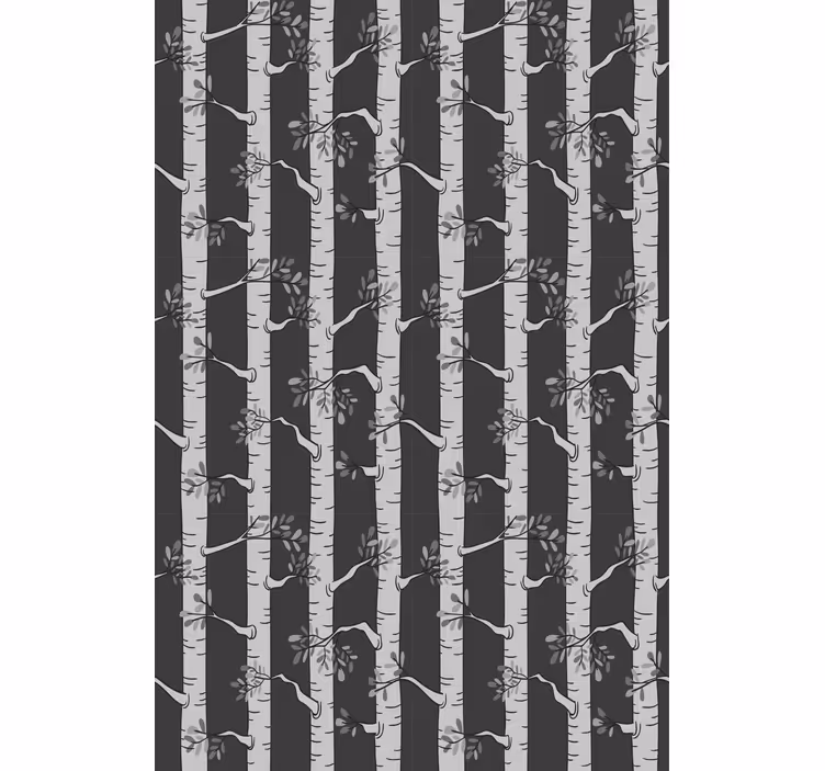 Bomen behang heldere bomen in scandinavische stijl - TenStickers