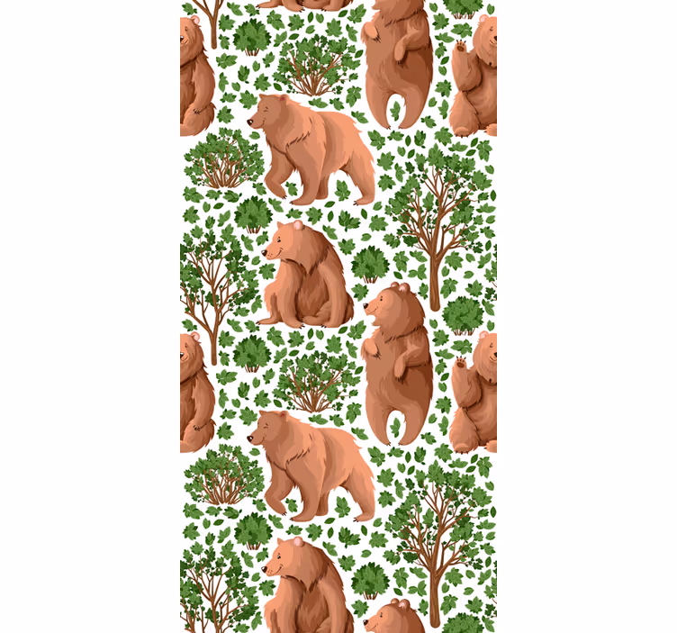 Bomen behang met fauna - TenStickers