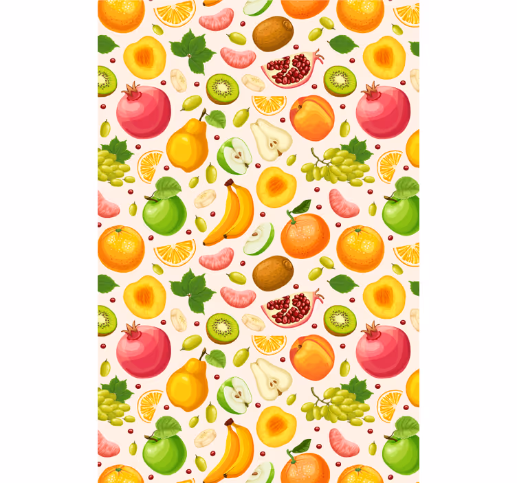 Keuken behang kleurrijke fruitmix - TenStickers
