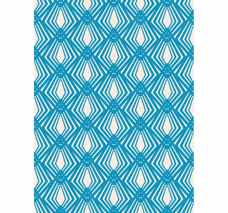 Behang modern blauw abstract minimalistisch design - TenStickers