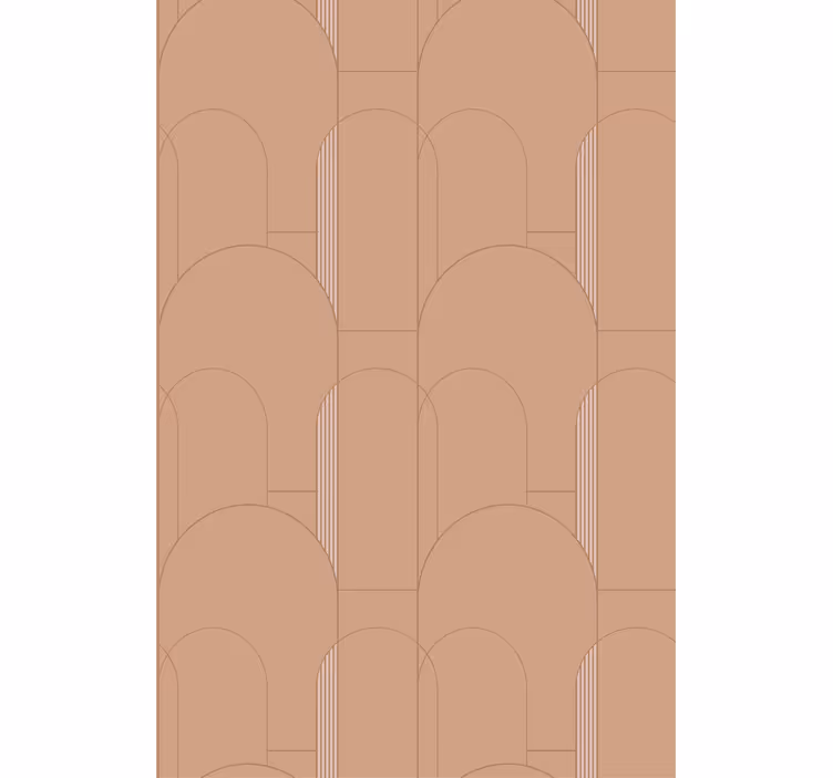Behang modern geometrische curven ontwerp - TenStickers