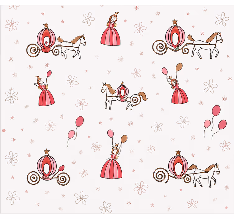 Behang kinderkamer feeënverhaal prinses - TenStickers