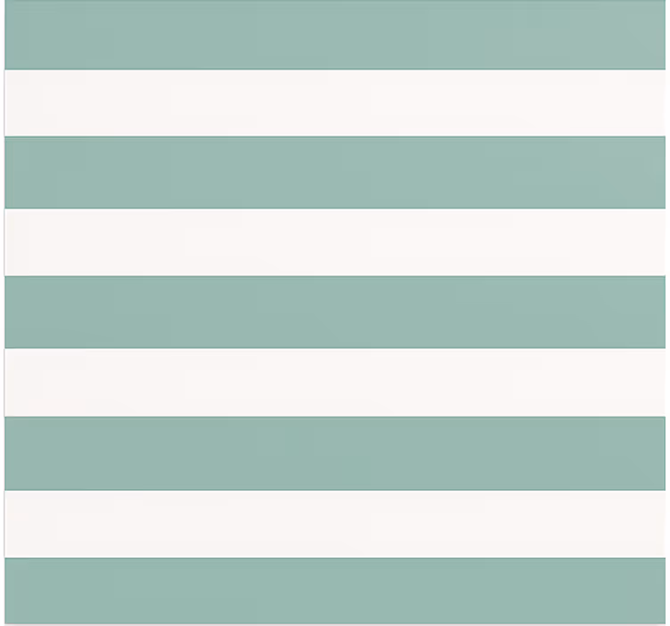 Behang eetkamer groenblauw gestreept - TenStickers
