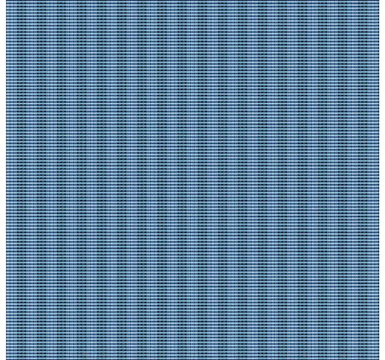 Behang eetkamer blauw geweven plaid effect - TenStickers