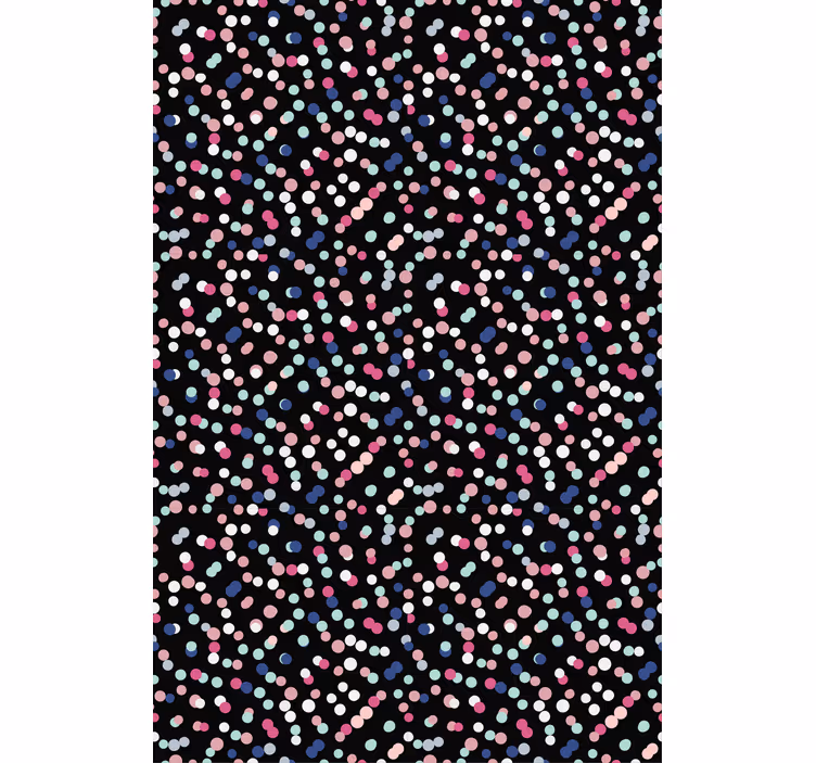 Behang tienerkamer kleurrijk stippenpatroon - TenStickers