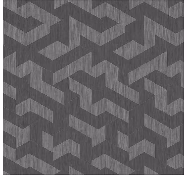 Behang tienerkamer geometrische donkere vormen - TenStickers