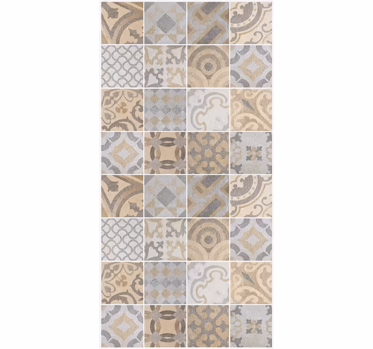 Keuken behang cement arancioni - TenStickers