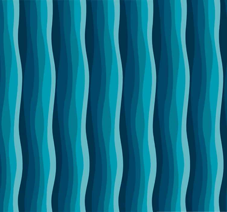 Woonkamer behang serene blauwe golven - TenStickers
