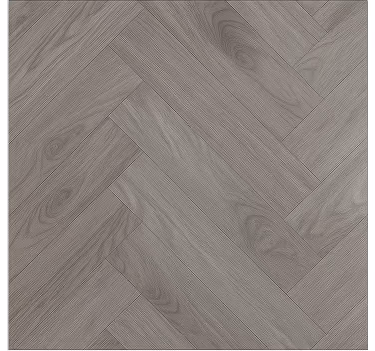 Woonkamer behang woodward taupe visgraatpatroon - TenStickers
