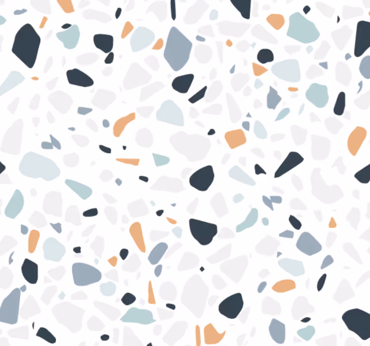 Badkamer behang kleurrijke steenmix - TenStickers
