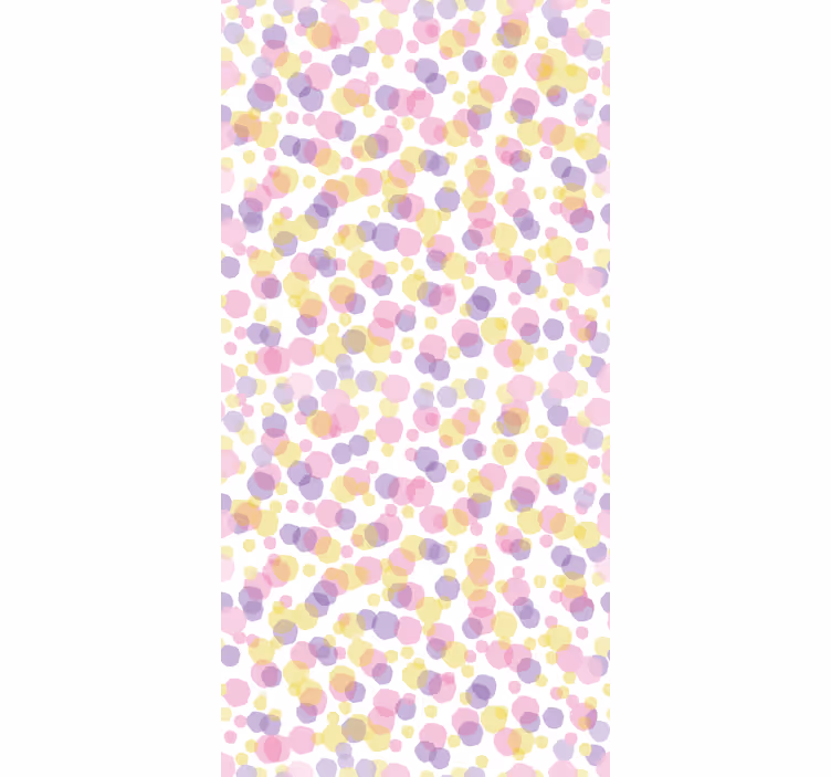 Badkamer behang roze bellenpatroon - TenStickers