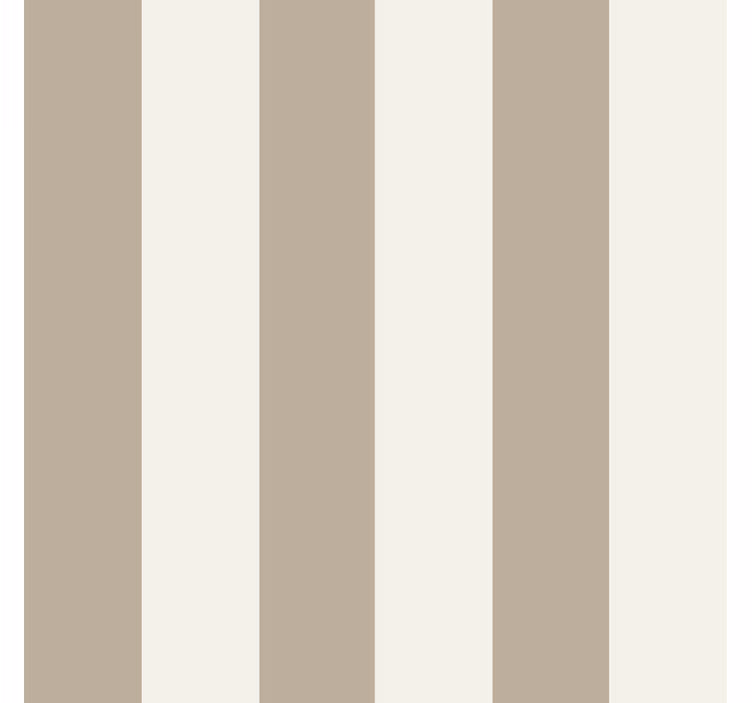 Behang hoofd slaapkamer taupe streep - TenStickers
