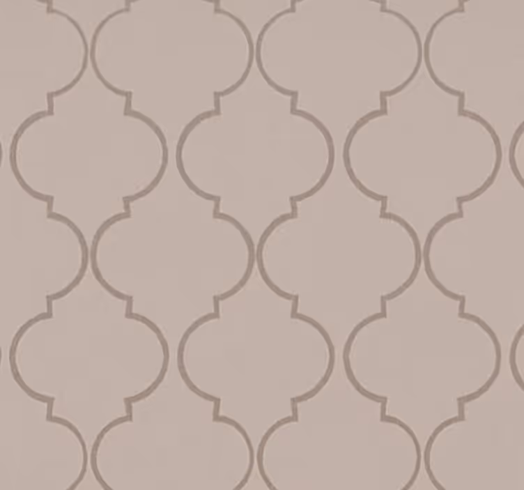 Behang hoofd slaapkamer taupe linnen textuur effect - TenStickers