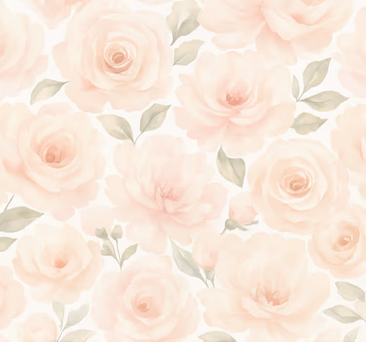 Woonkamer behang roze pioen vintage - TenStickers
