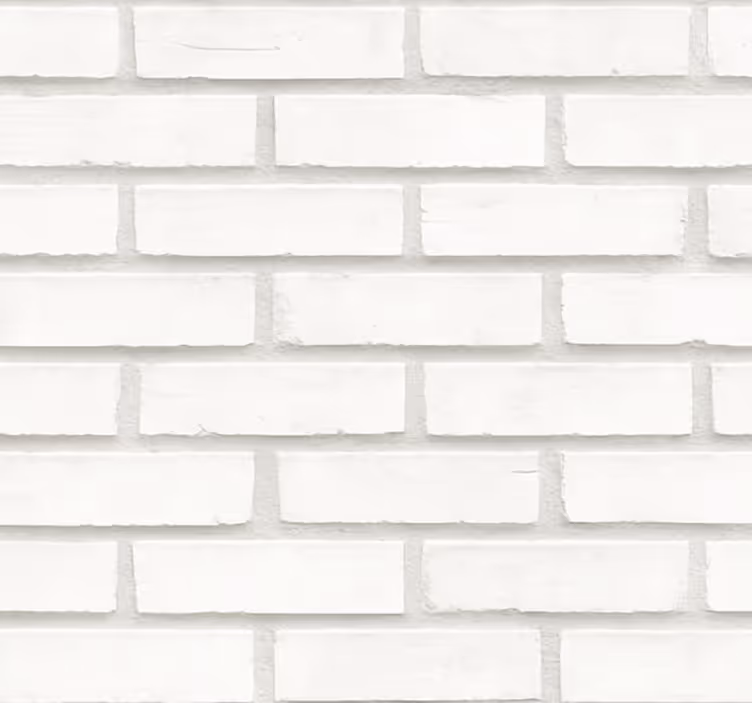 Woonkamer behang wit baksteen design - TenStickers