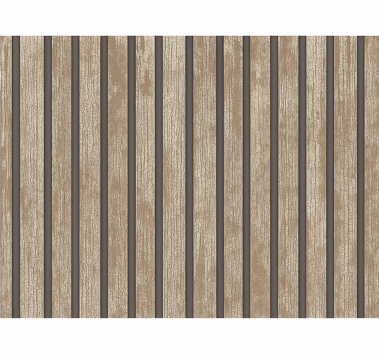 Woonkamer behang rustiek hout - TenStickers