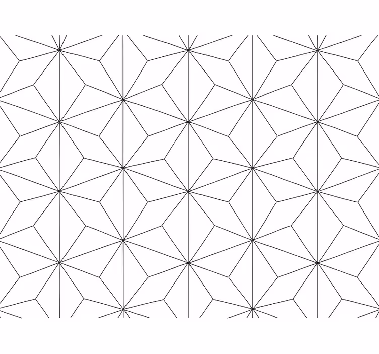Woonkamer behang abstract hexagon - TenStickers
