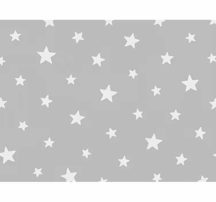 Behang kinderkamer grijs sterrenpatroon - TenStickers