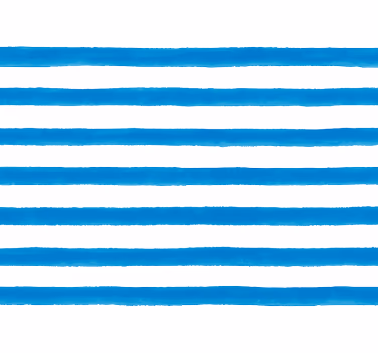 Behang strepen horizontaal blauwe waterverf strepen - TenStickers